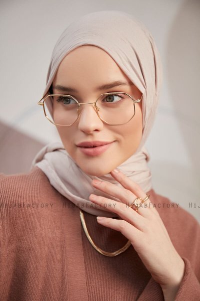 Serap - Taupe Bamboo Crash Hijab