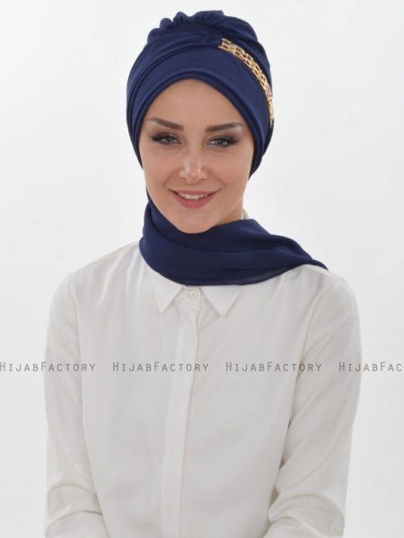 Beatrice Marinblå Turban Ayse Turban 320902b