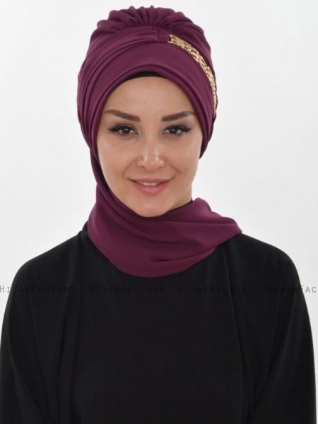 Beatrice Plommon Turban Ayse Turban 320909b