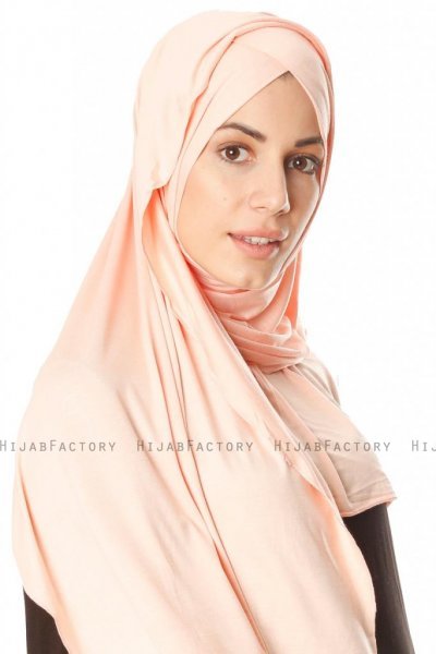 Betul - Apricot 1X Jersey Hijab - Ecardin