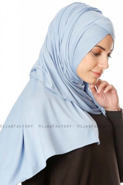 Betul - Light Blue 1X Jersey Hijab - Ecardin