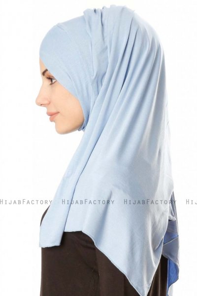 Betul - Light Blue 1X Jersey Hijab - Ecardin