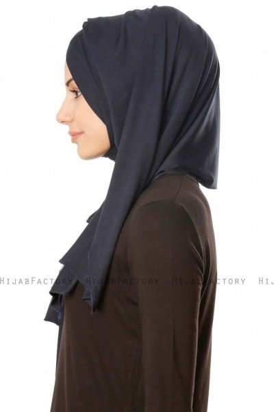 Betul - Black 1X Jersey Hijab - Ecardin