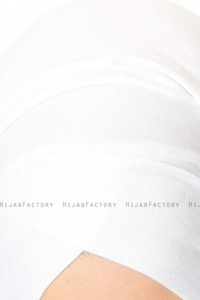 Betul - White 1X Jersey Hijab - Ecardin