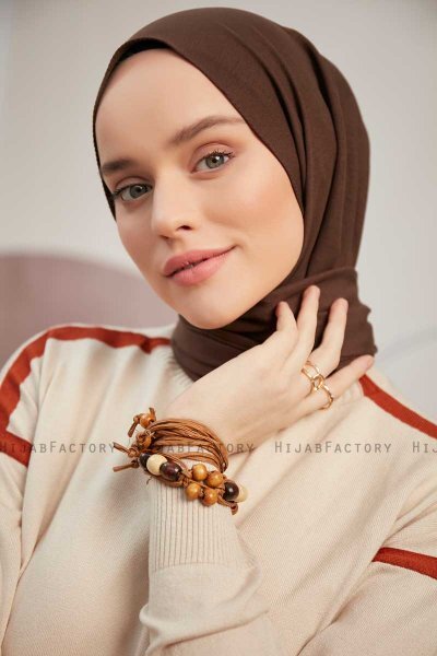 Ceyda - Dark Brown Cazz Hijab