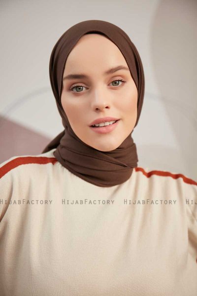 Ceyda - Dark Brown Cazz Hijab