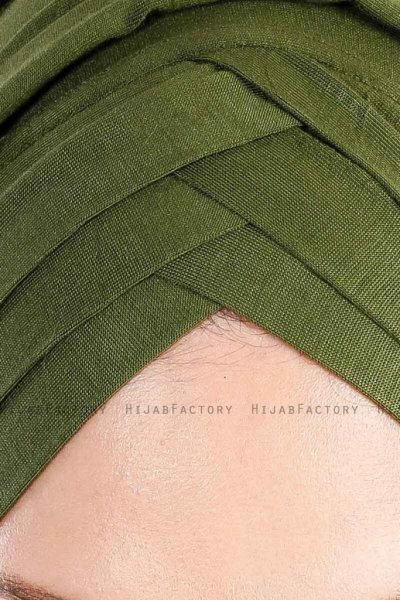 Cansu Khaki 3X Jersey Hijab Sjal Ecardin 200926-5