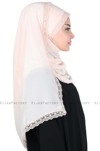 Carin - Beige Practical Chiffon Hijab