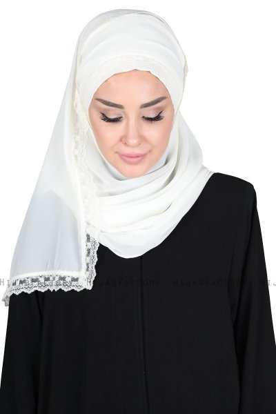 Carin - Creme Practical Chiffon Hijab