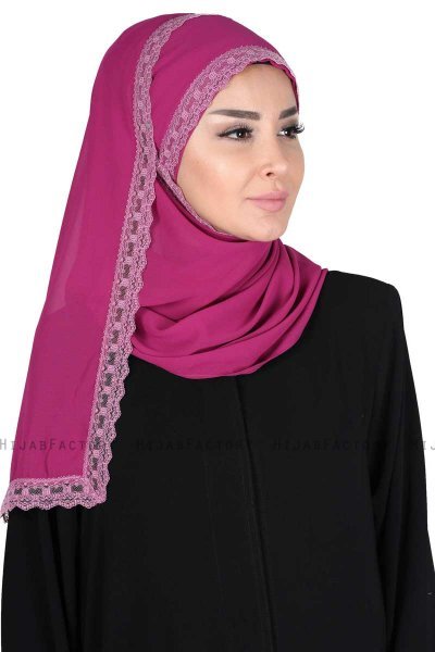Carin - Fuchsia Practical Chiffon Hijab
