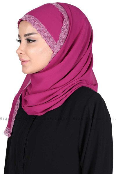 Carin - Fuchsia Practical Chiffon Hijab