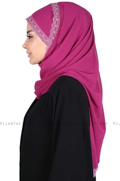 Carin - Fuchsia Practical Chiffon Hijab