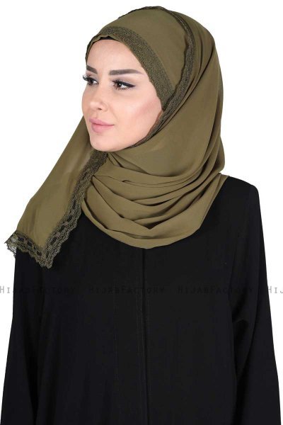 Carin - Khaki Practical Chiffon Hijab