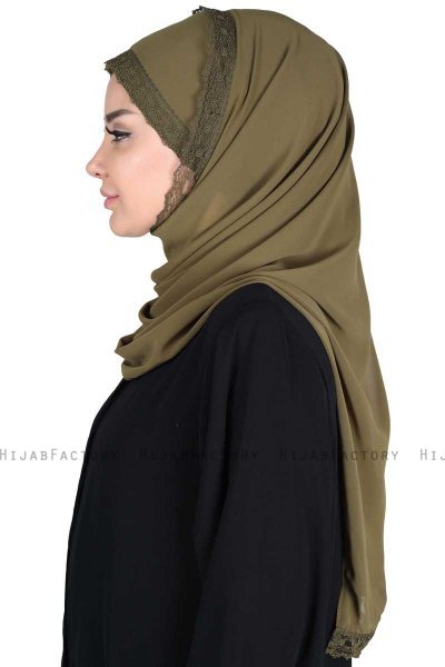 Carin - Khaki Practical Chiffon Hijab