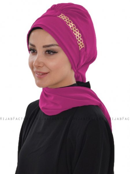 Beatrice Fuchsia Turban Hijab Ayse Turban 320910-2