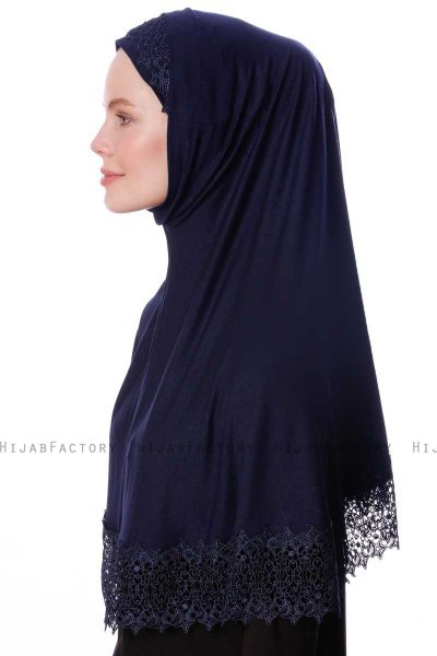 Ceylan - Navy Blue Al Amira Hijab - Altobeh