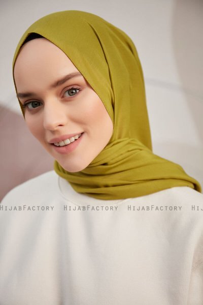 Silky Plain - Olive Hijab