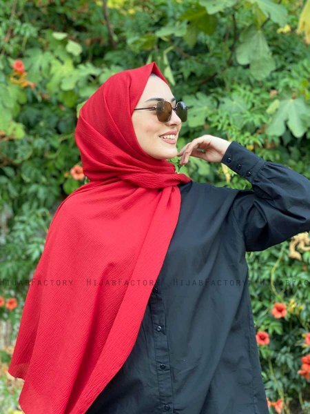 Daliya - Red Jazz Hijab - Mirach
