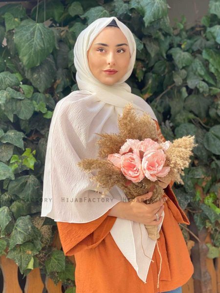 Daliya - White Jazz Hijab - Mirach