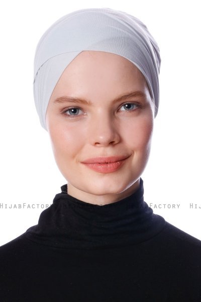 Defne - Light Grey Parizien Underscarf - Ecardin