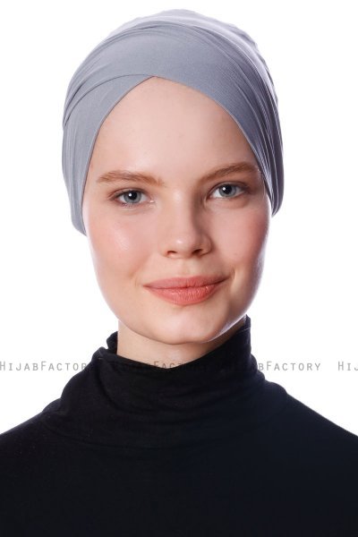 Defne - Dark Grey Parizien Underscarf - Ecardin
