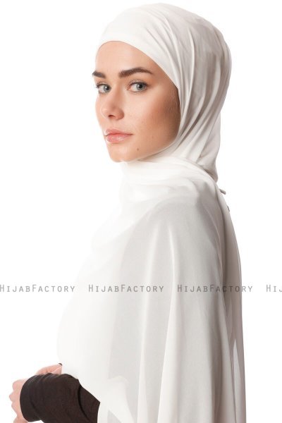 Derya - Creme Practical Chiffon Hijab