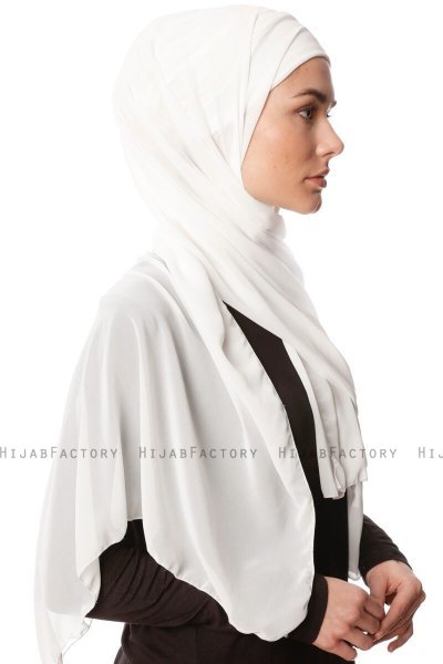 Derya - Creme Practical Chiffon Hijab