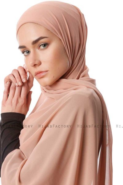 Derya - Dusty Pink Practical Chiffon Hijab