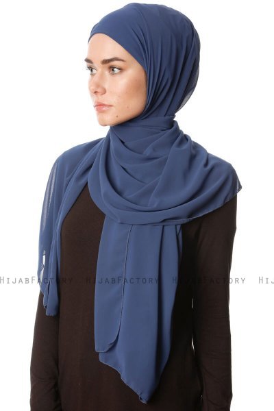 Derya - Indigo Practical Chiffon Hijab