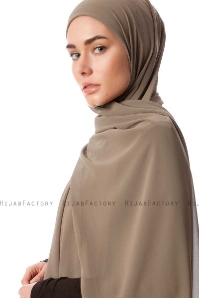 Derya - Olive Practical Chiffon Hijab