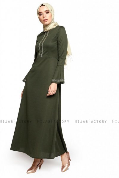 Deste - Khaki Dress - Miss Halima