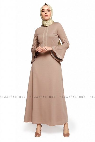 Deste - Taupe Dress - Miss Halima