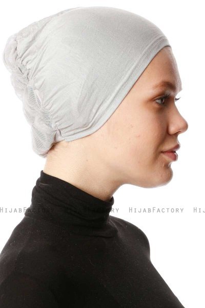Dilara - Light Grey Underscarf - Ecardin