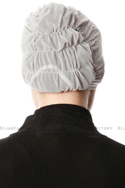 Dilara - Light Grey Underscarf - Ecardin