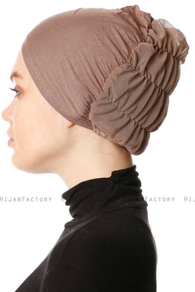 Dilara - Dark Taupe Underscarf - Ecardin