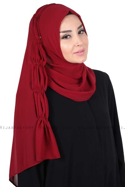 Disa - Bordeaux Practical Chiffon Hijab