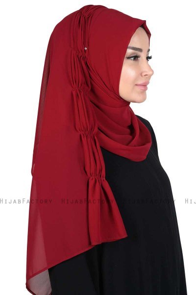 Disa - Bordeaux Practical Chiffon Hijab