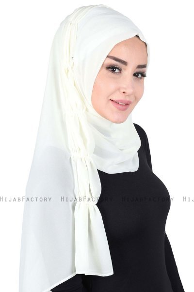 Disa - Creme Practical Chiffon Hijab