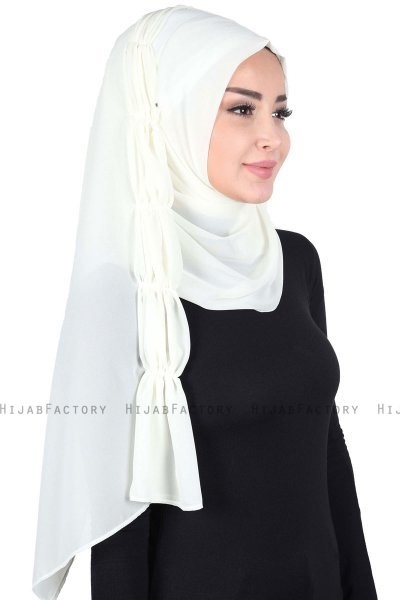 Disa - Creme Practical Chiffon Hijab