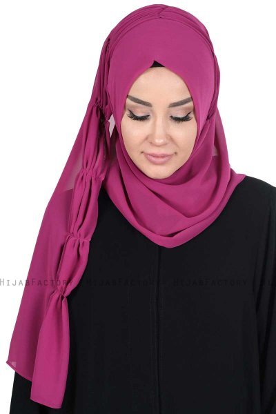 Disa - Fuchsia Practical Chiffon Hijab