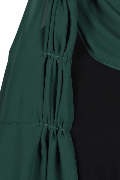 Disa - Dark Green Practical Chiffon Hijab