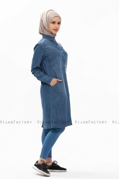 Djamila Denim Modest Klänning Neways 280399b
