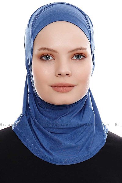 Elif - Blue Sport Hijab - Ecardin