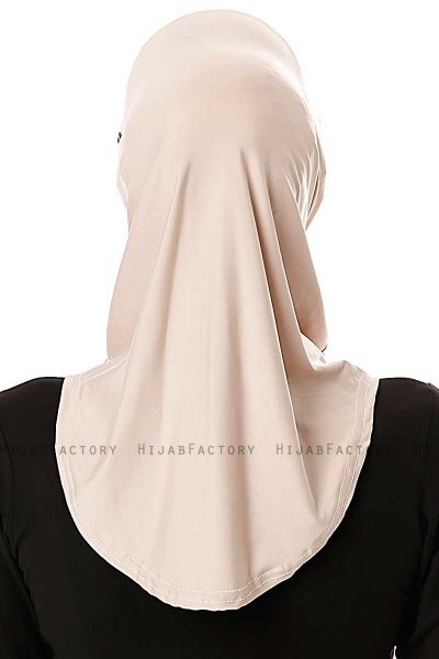 Elif - Light Taupe Sport Hijab - Ecardin