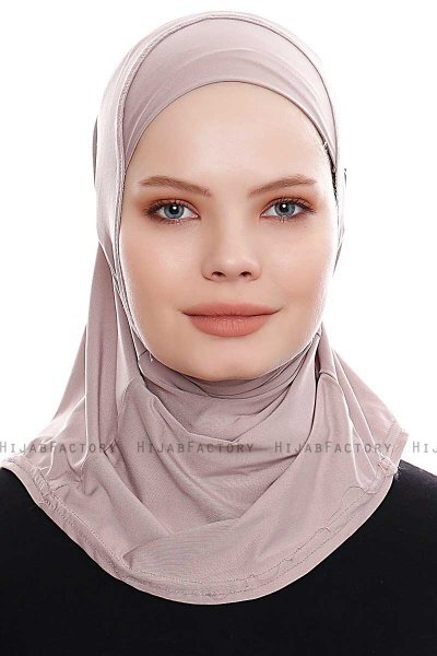 Elif - Stone Grey Sport Hijab - Ecardin