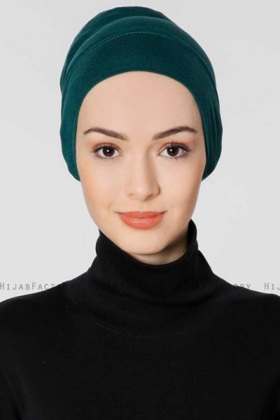 Elma - Dark Green Tube Underscarf