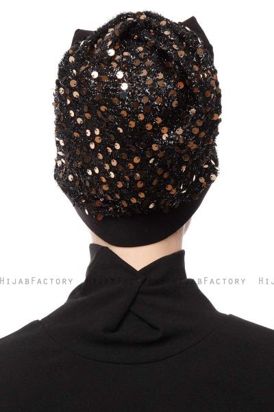 Enfleda - Black & Gold Turban