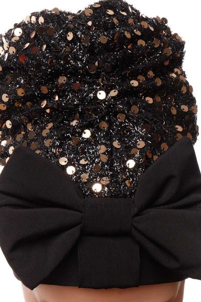 Enfleda - Black & Gold Turban