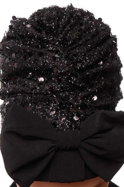 Enfleda - Black & Black Turban