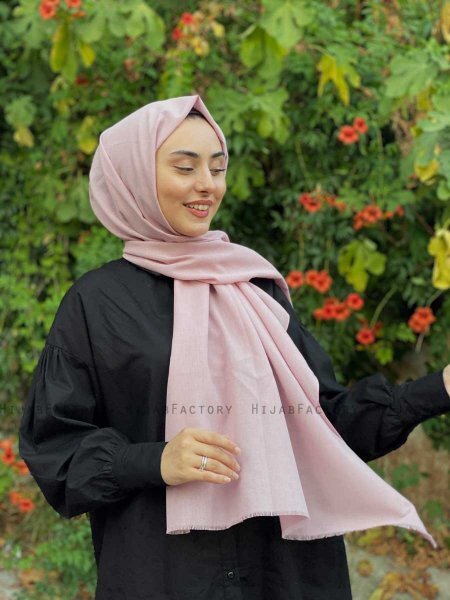 Ermina - Dusty Pink Cotton Hijab - Mirach